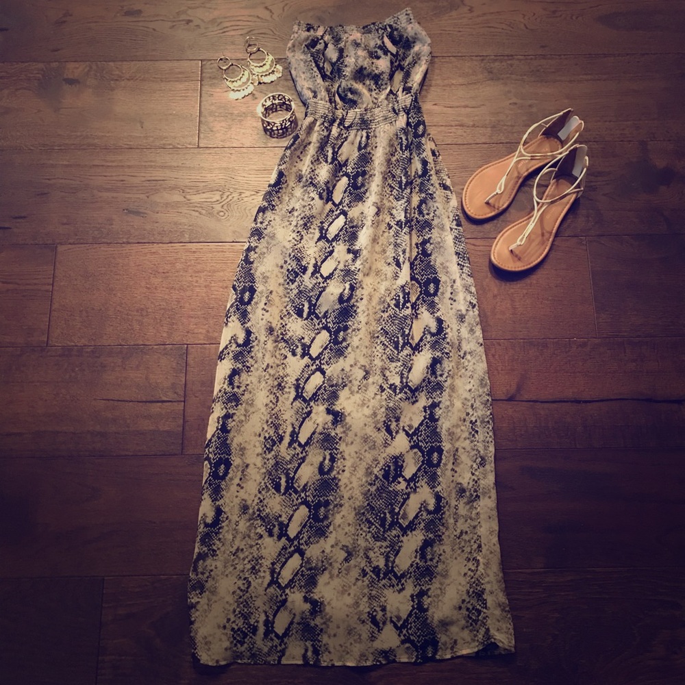 Snake Print Maxi